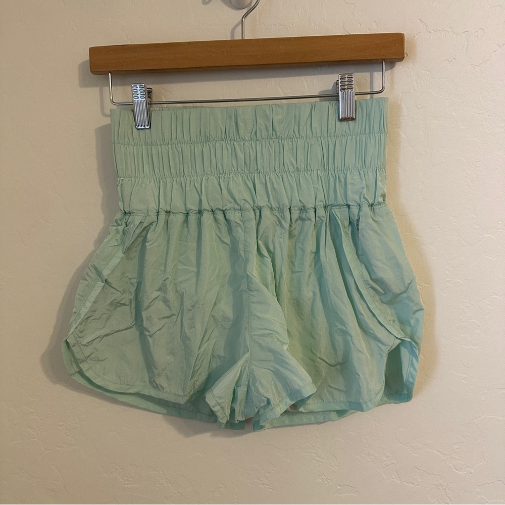 FP Movement by Free People High Waist Icy Mint Green The Way Home Shorts Size S - Picture 1 of 6